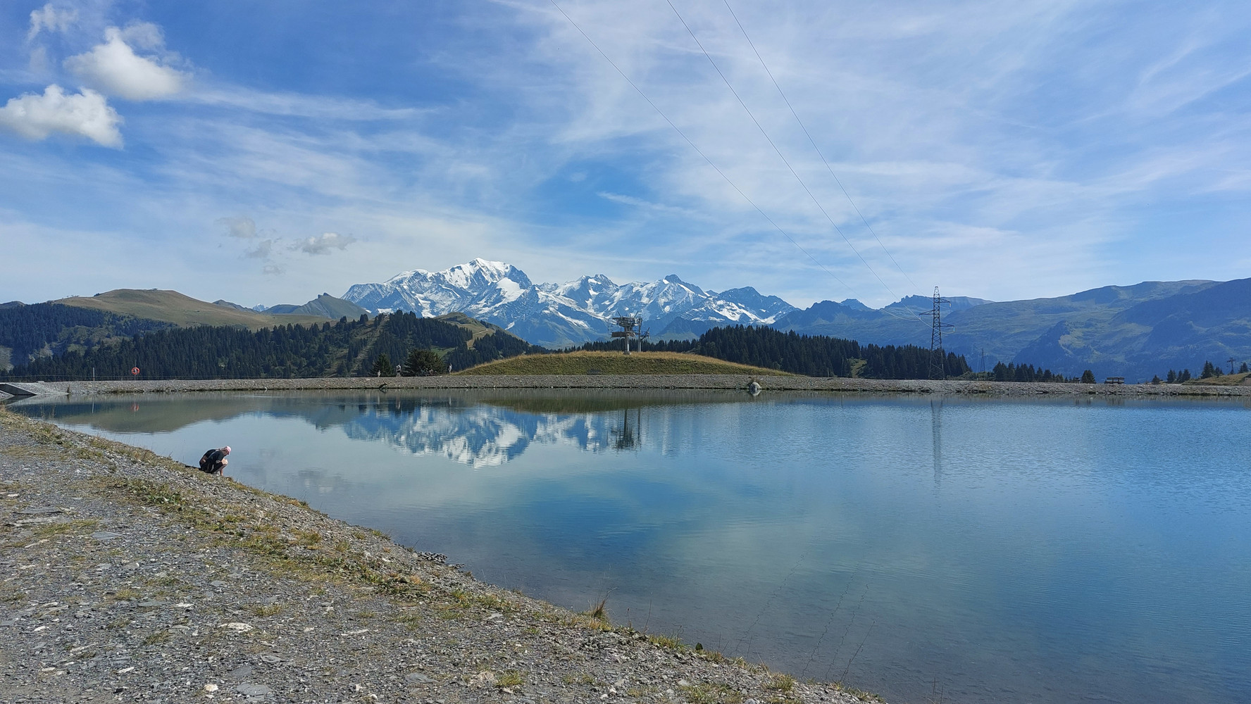 Mont Blanc and lake